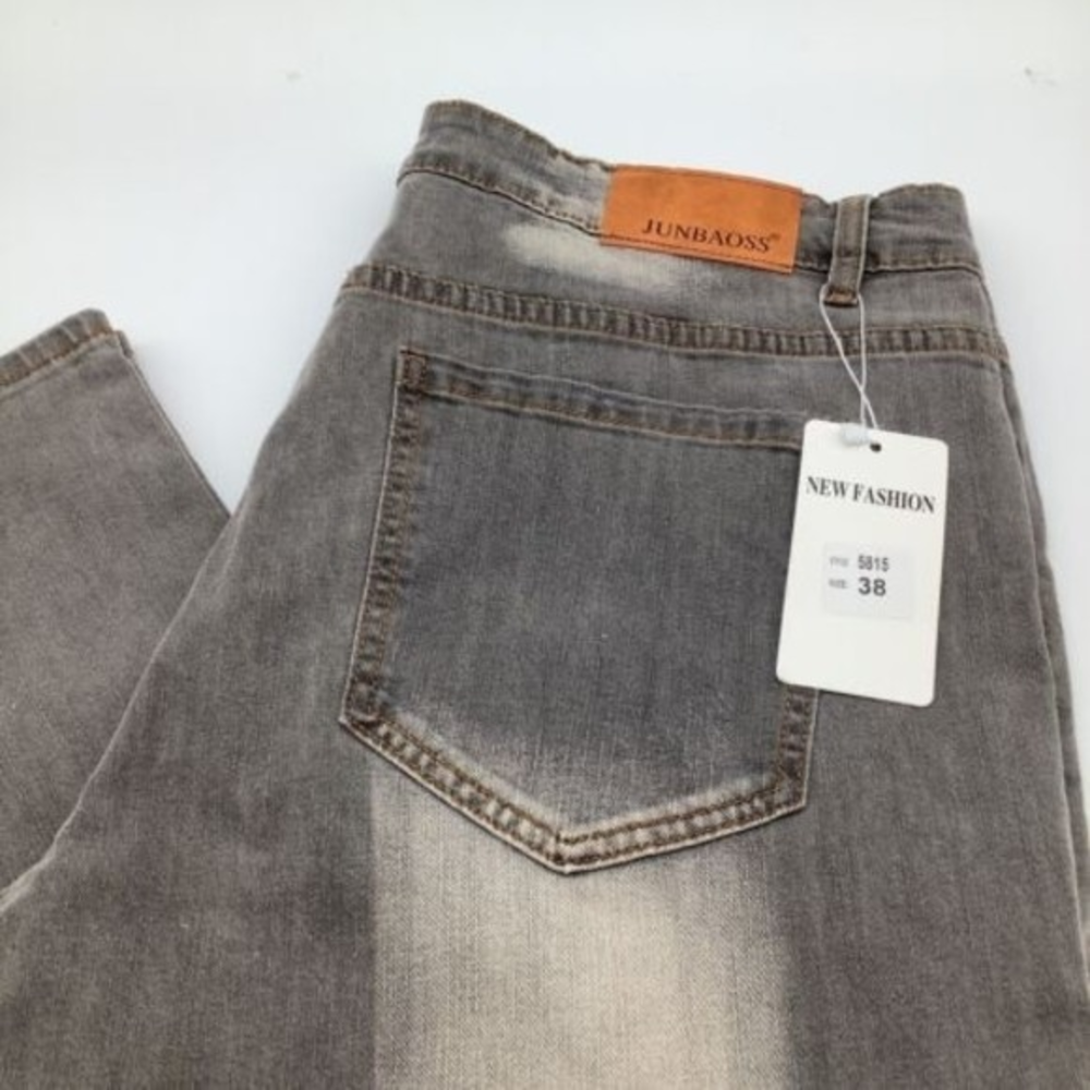 Junbaoss Mens Jeans Gray Size 38 NWT‎